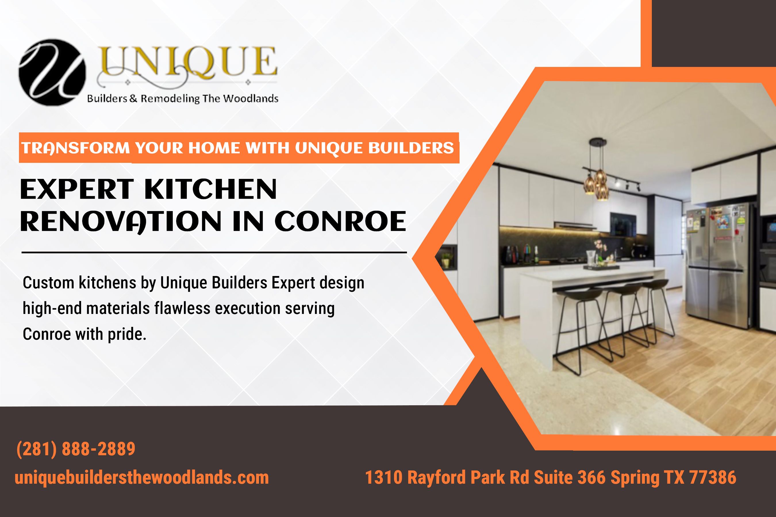 Transform Your Home with Unique Builders Expert Kitchen Renovation in Conroe