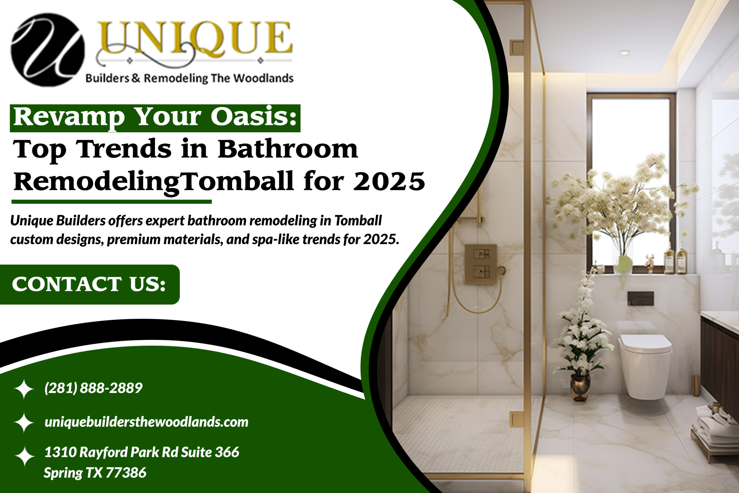 Top Trends in Bathroom Remodeling Tomball for 2025