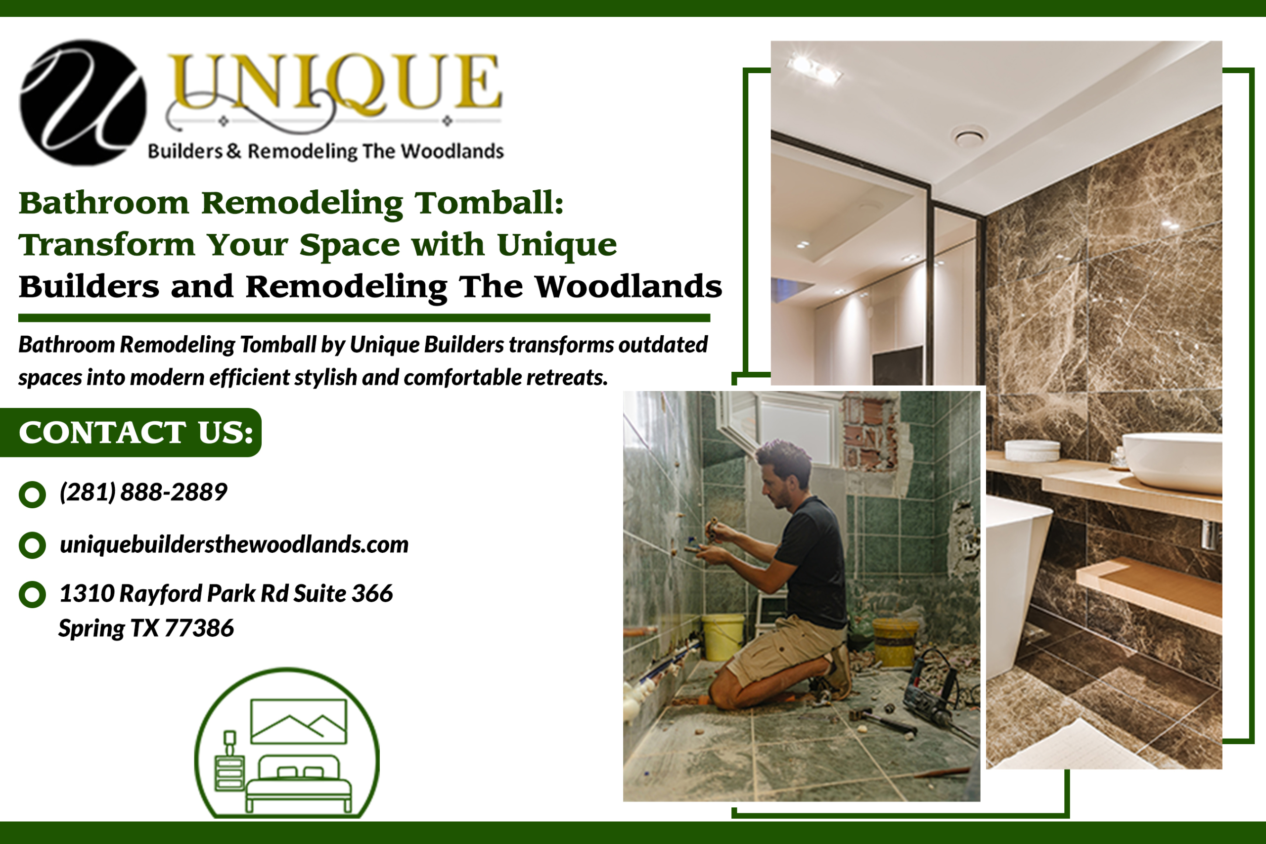 Bathroom Remodeling Tomball: Transform Your Space with Unique Builders and Remodeling The Woodlands